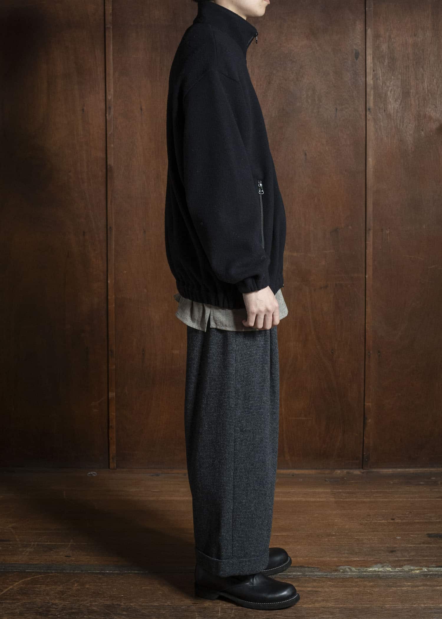 YOKO SAKAMOTO Track Jacket YS-25AW-77 BLACK