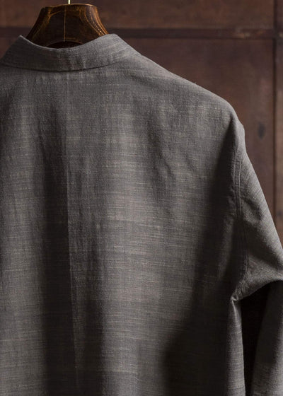 Jurgen Lehl コットン草木染めシャツ クロ J0552FBM752-18