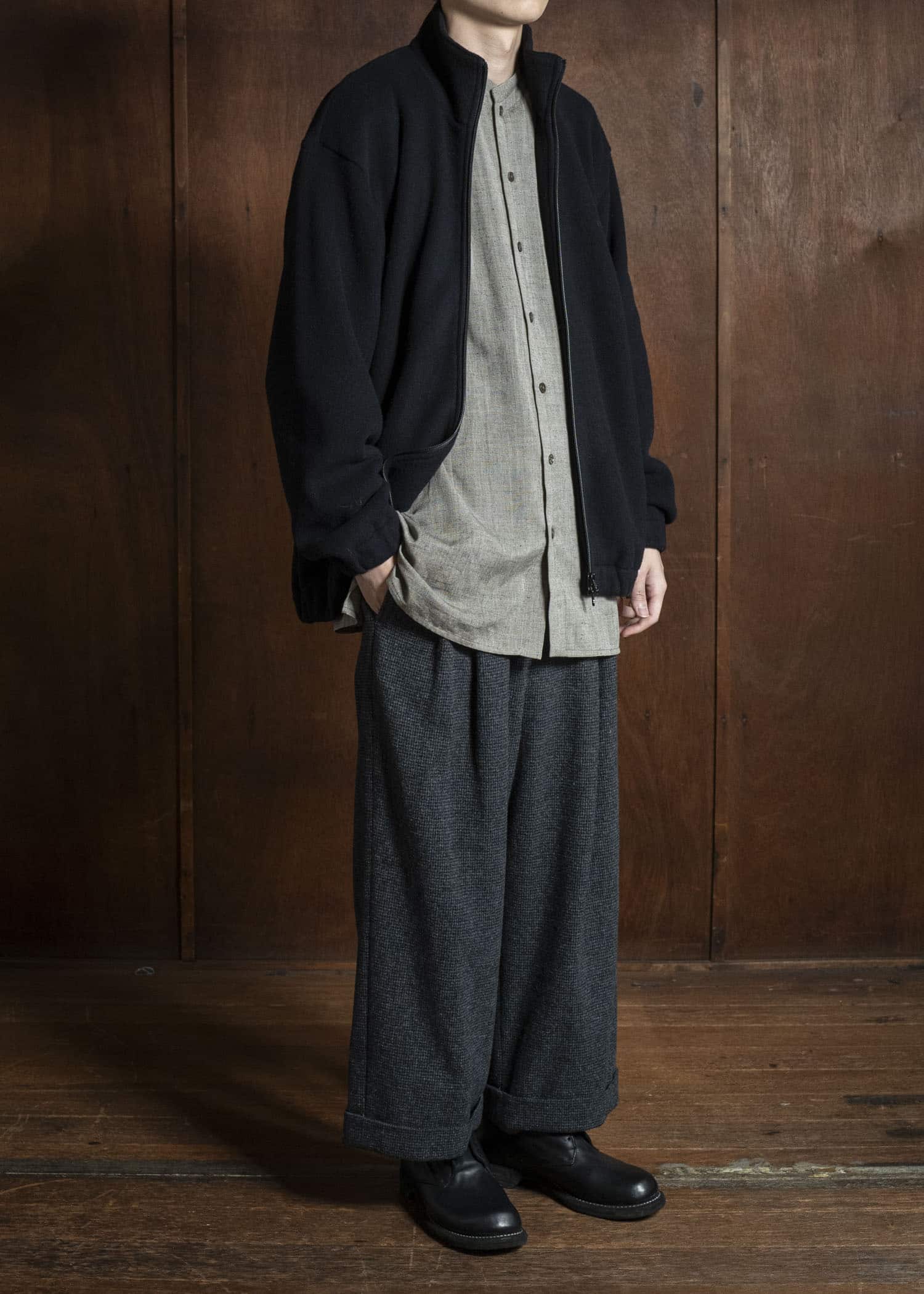 YOKO SAKAMOTO Track Jacket YS-25AW-77 BLACK