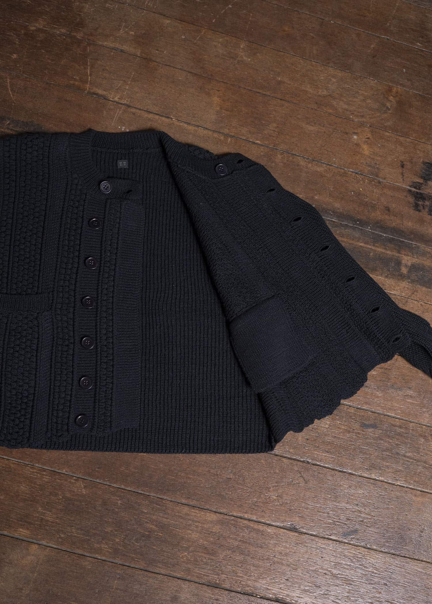 Taiga Takahashi Lot.506-Black Db Cardigan Black
