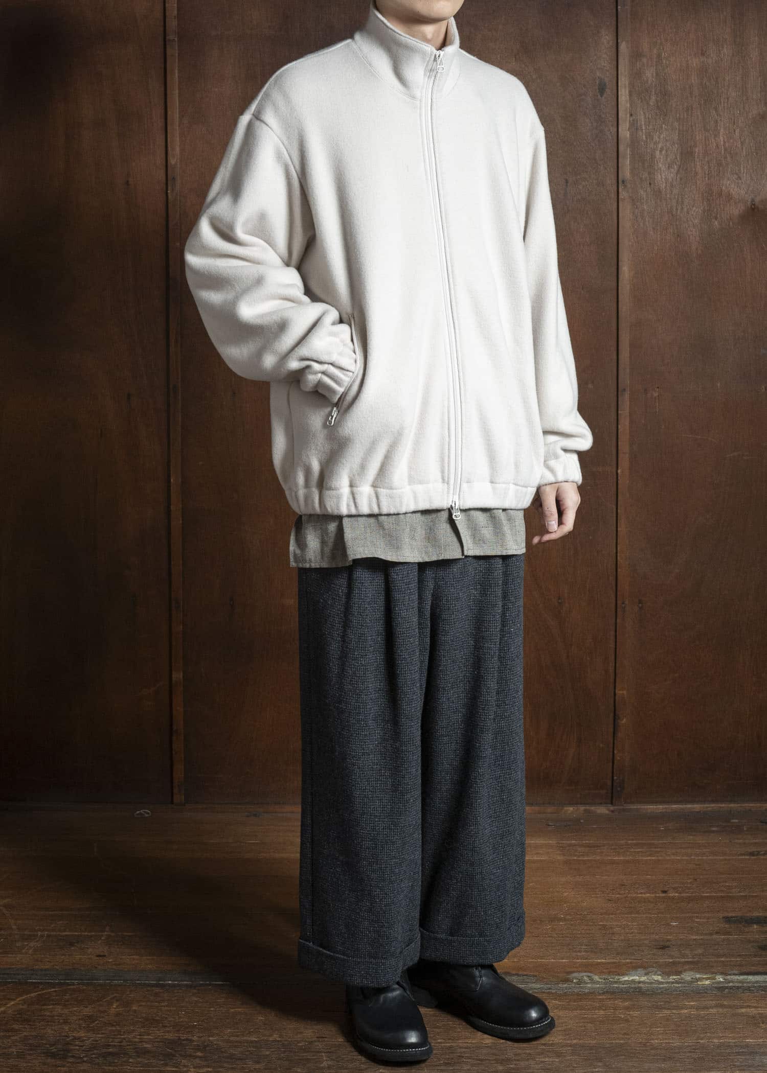 YOKO SAKAMOTO Track Jacket YS-25AW-77 ECRU