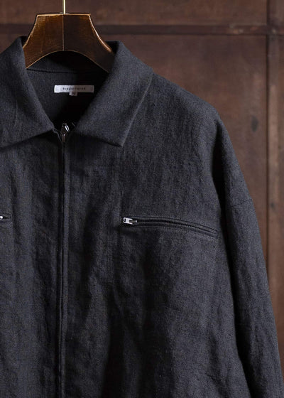 BIBLIOTHERK BLOUSON JACKET BR68-SS25 Black