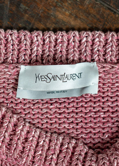 YVES SAINT LAURENT Stefano Pilati Metallic Knit