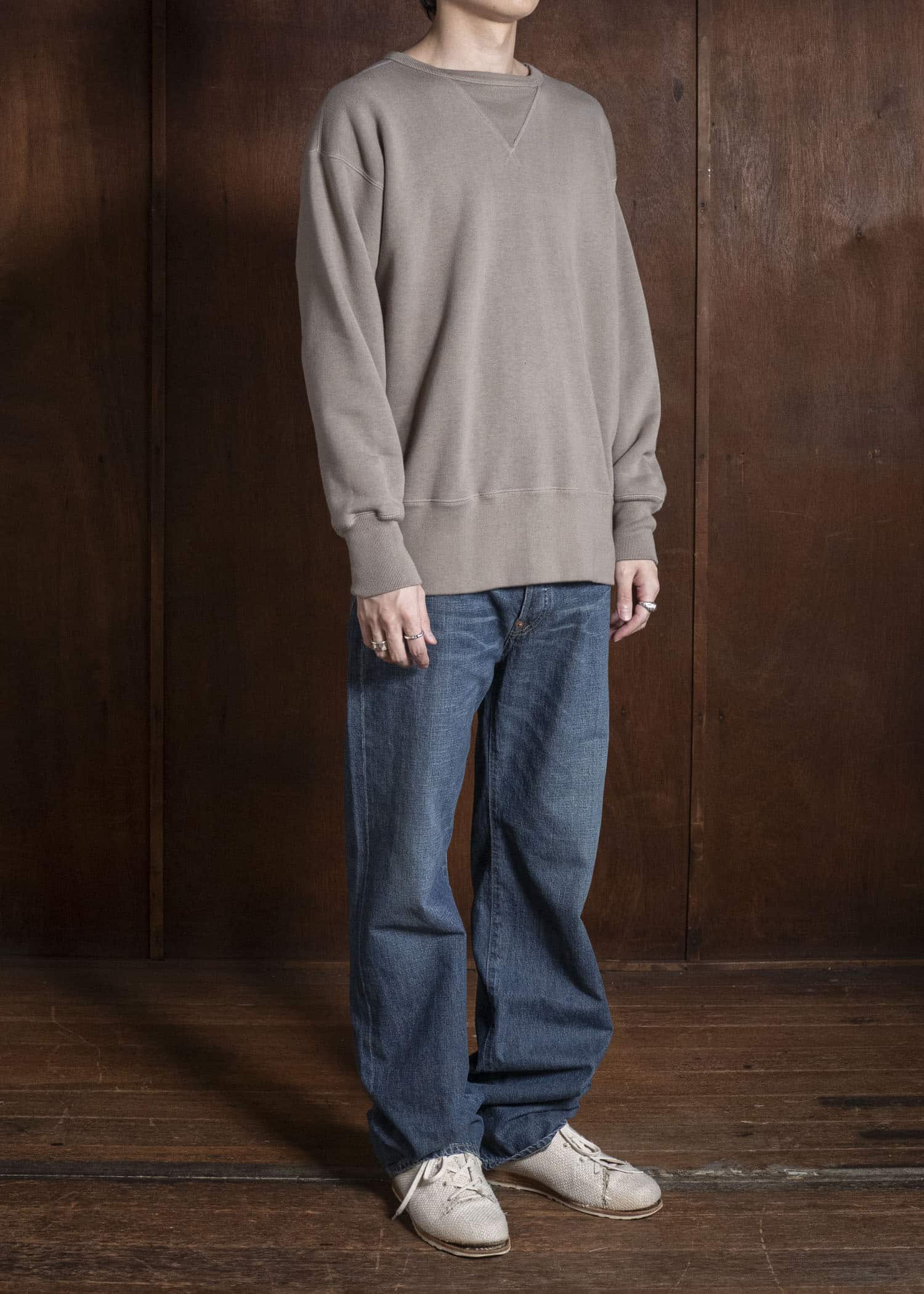 Taiga Takahashi Lot.603-Beige Sweat Shirt Beige