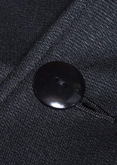 Gorsch 13-2ND-JK04 Wool Hemp Dobby Short Jacket Black