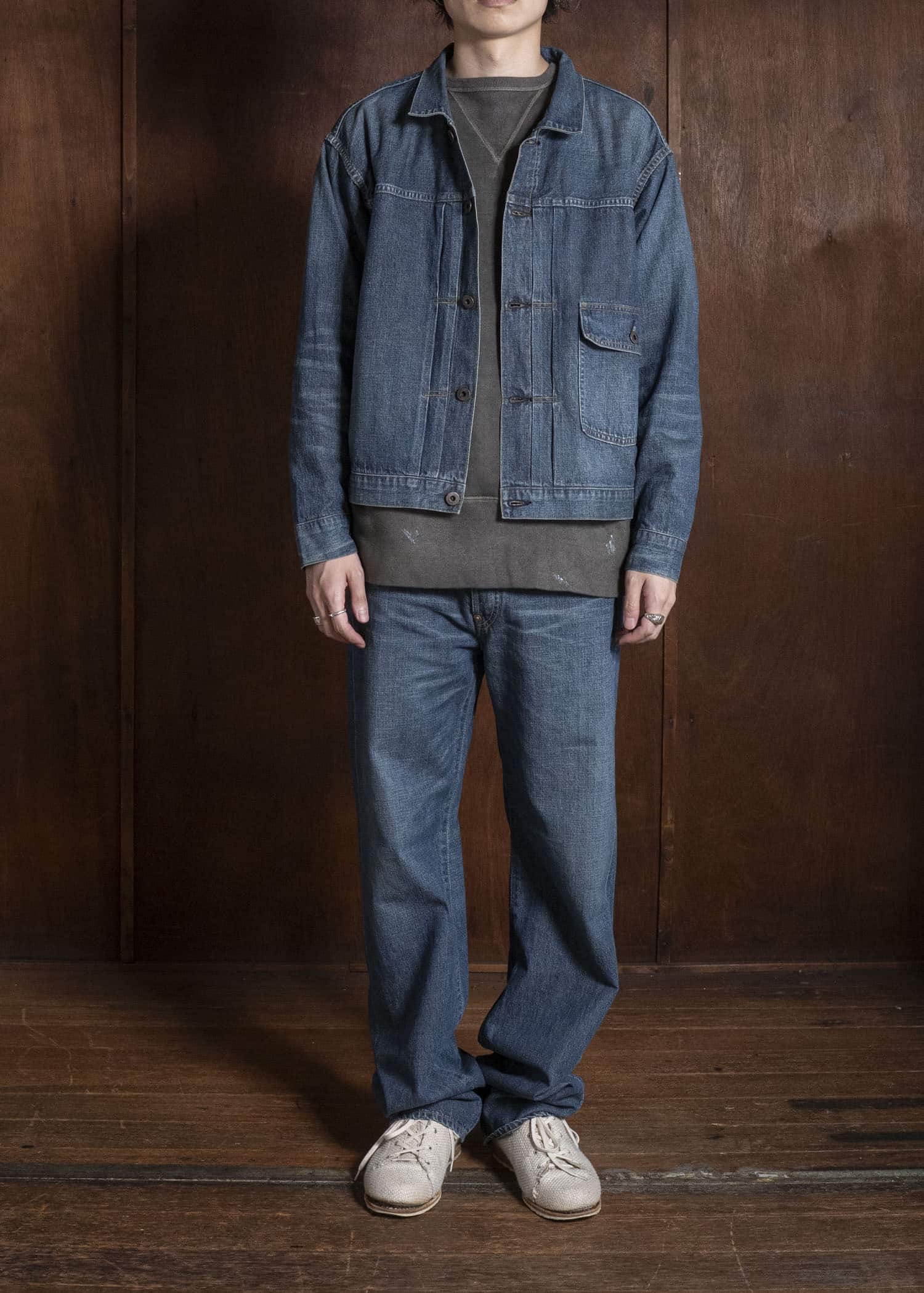 Taiga Takahashi Lot.720-Damaged Indigo Damaged Denim Jacket C.1930’S Damaged Indigo