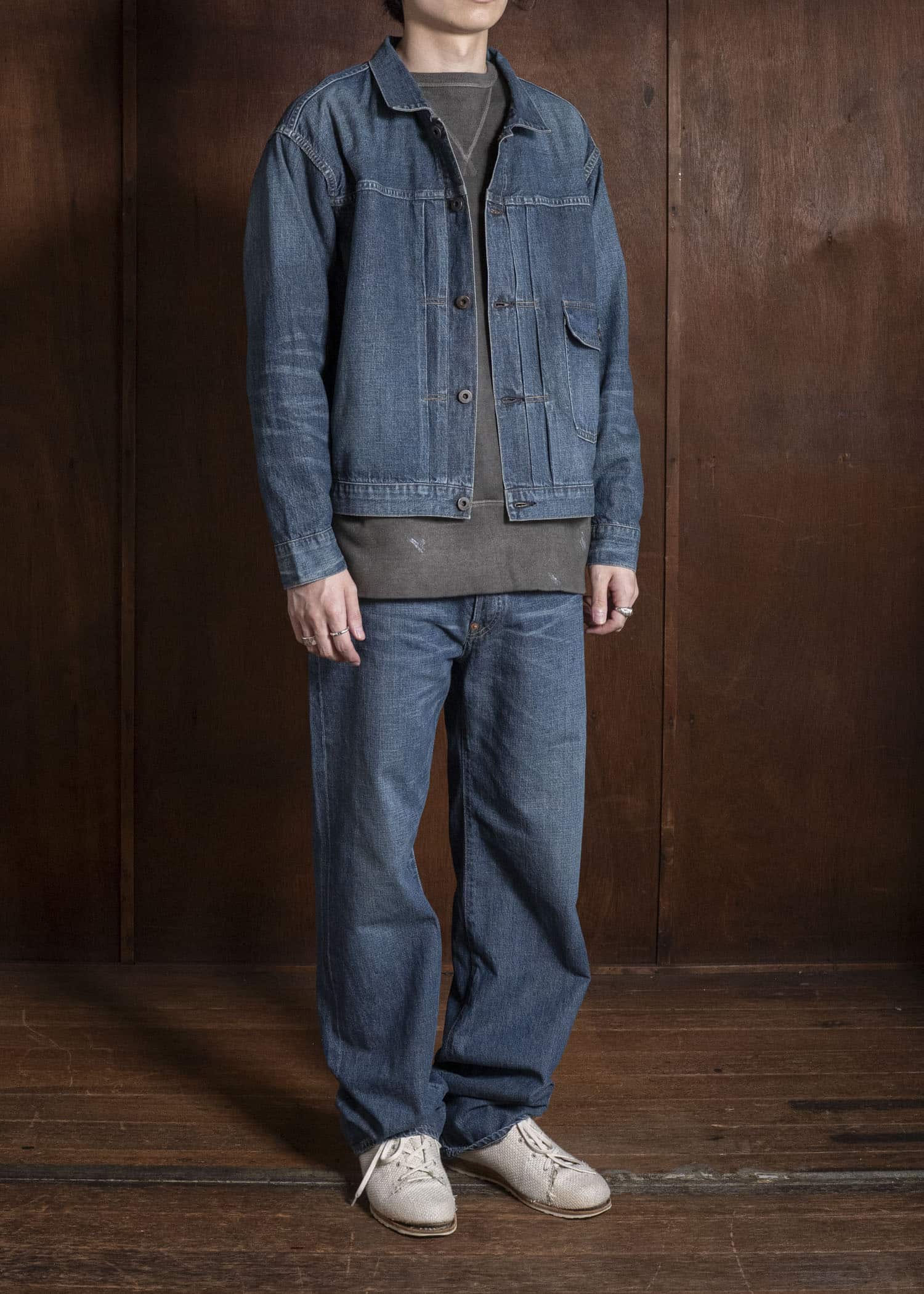 Taiga Takahashi Lot.720-Damaged Indigo Damaged Denim Jacket C.1930’S Damaged Indigo