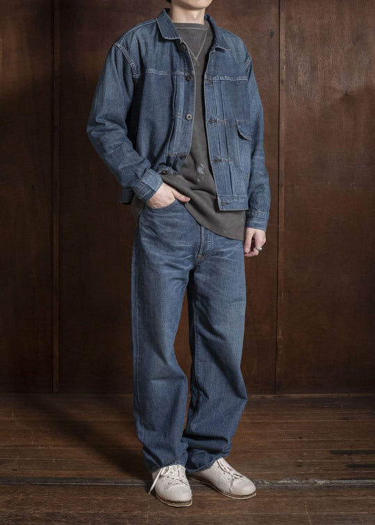 Taiga Takahashi Lot.721-Damaged Indigo Damaged Denim Trousers C.1930’S Damaged Indigo