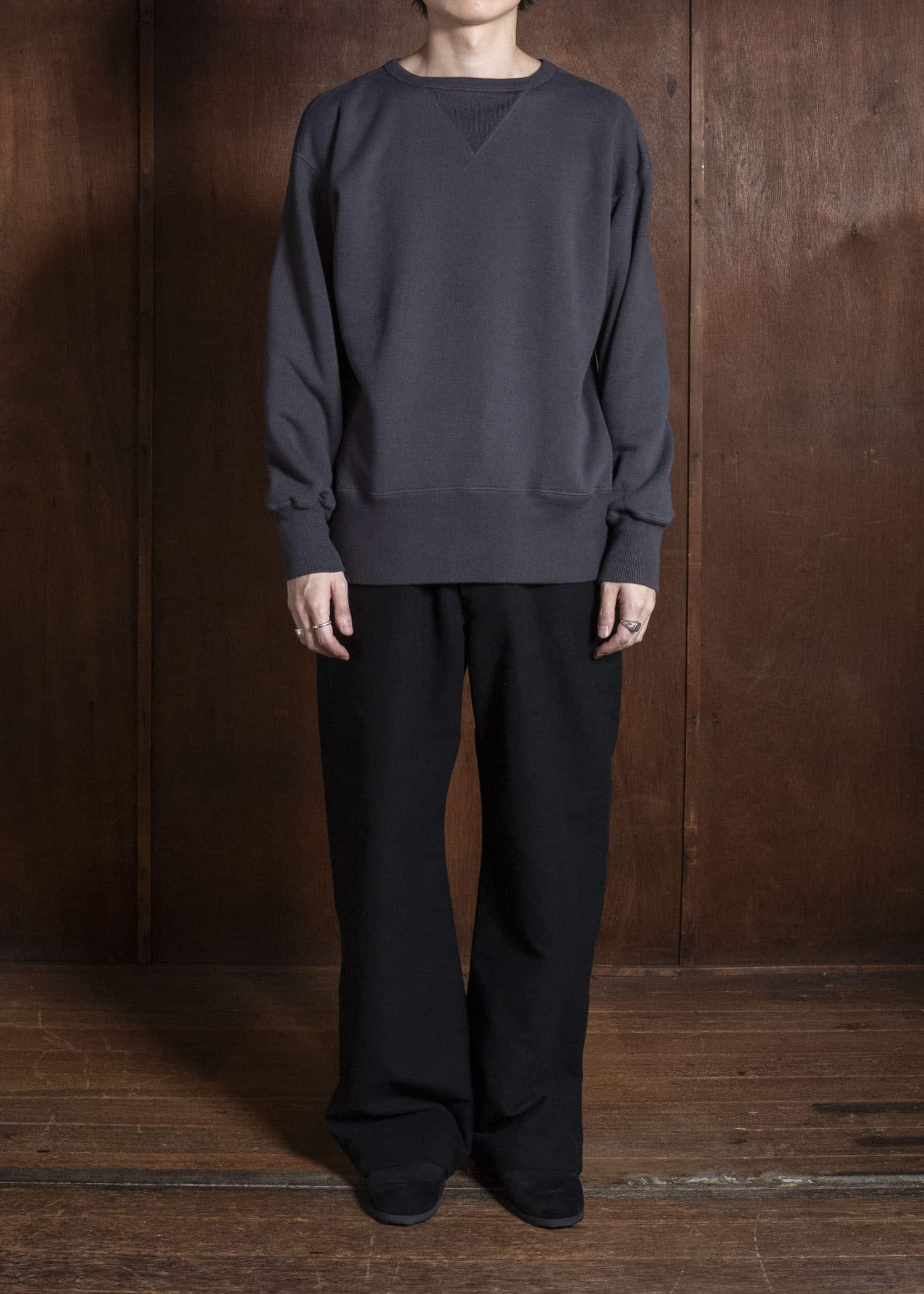 Taiga Takahashi Lot.603-Charcoal Sweat Shirt Charcoal