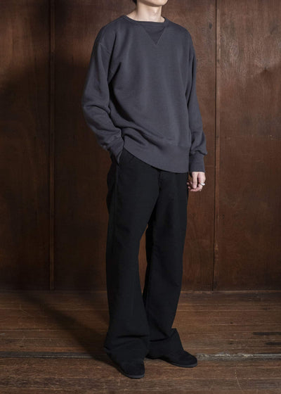 Taiga Takahashi Lot.603-Charcoal Sweat Shirt Charcoal