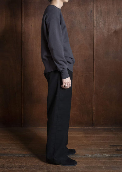 Taiga Takahashi Lot.603-Charcoal Sweat Shirt Charcoal