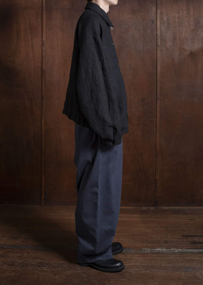 BIBLIOTHERK BLOUSON JACKET BR68-SS25 Black