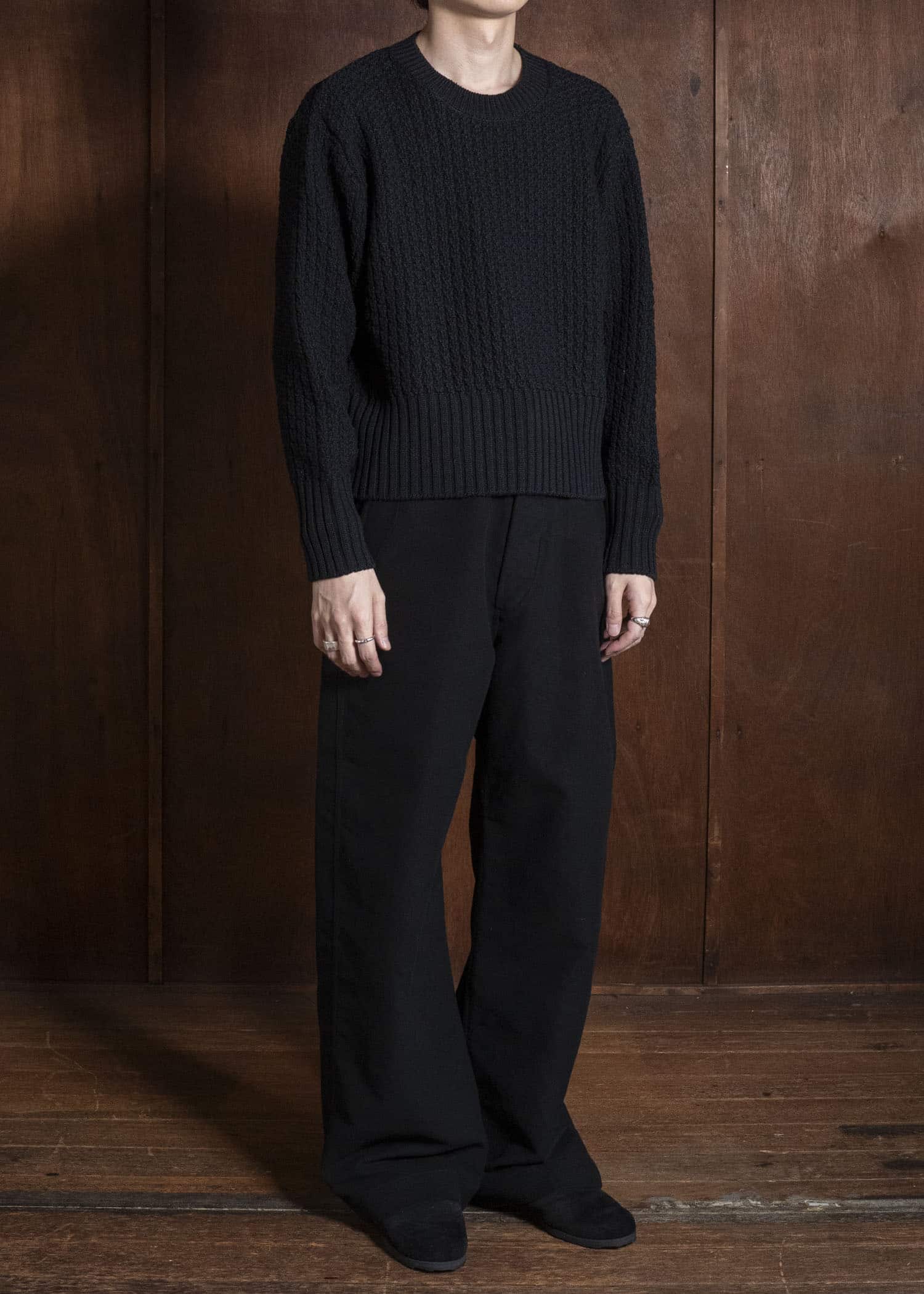 Taiga Takahashi Lot.202-Black Engineer Trousers Black