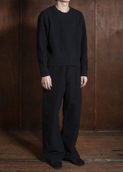 Taiga Takahashi Lot.202-Black Engineer Trousers Black