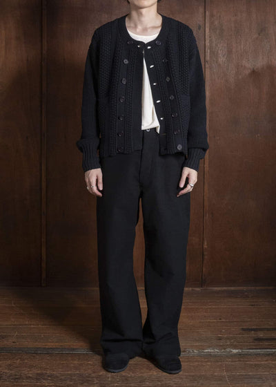 Taiga Takahashi Lot.506-Black Db Cardigan Black