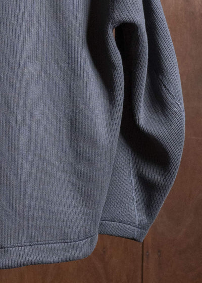 OPPOSE DUALITY OD1042CDG No Collar Rib Zip Top Black