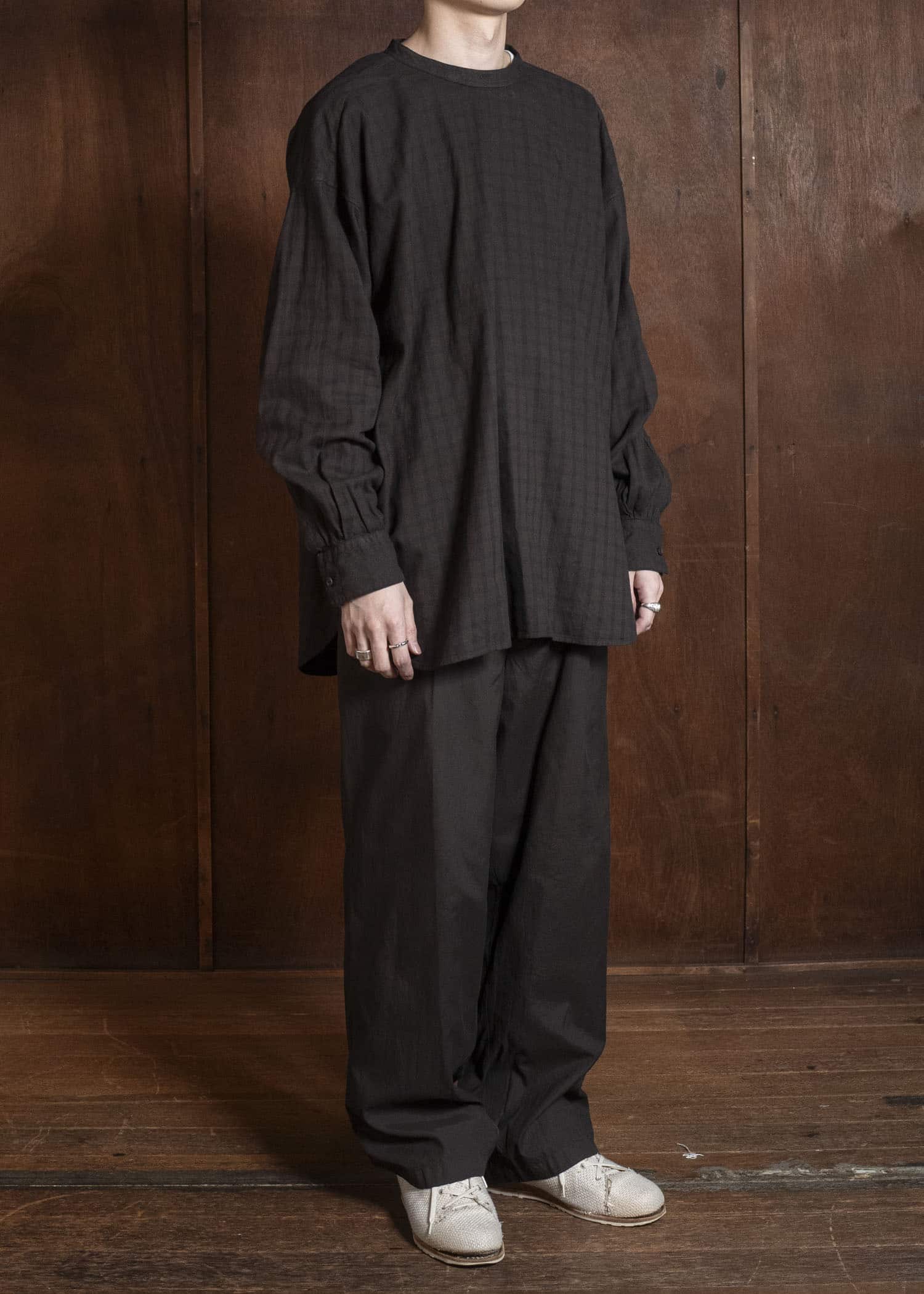 MARK.S MS0047 CHECK DRESS PULLOVER SHIRT CHECK MUD-DYE