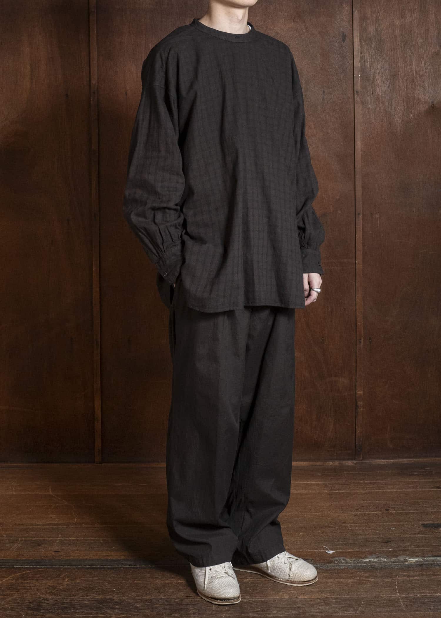 MARK.S MS0047 CHECK DRESS PULLOVER SHIRT CHECK MUD-DYE