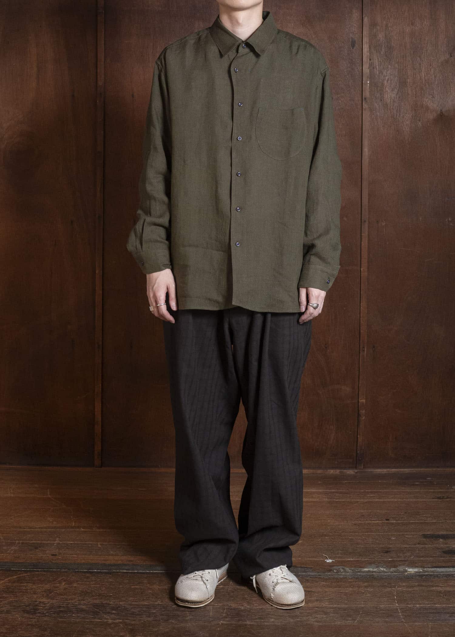 MARK.S MS0048 DOMENICO PANTS CHECK MUD-DYE