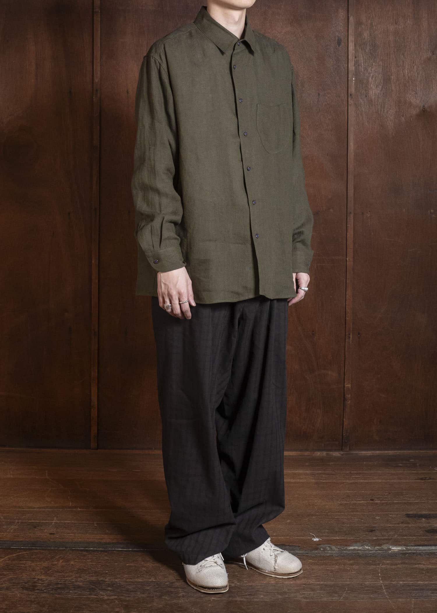 MARK.S MS0048 DOMENICO PANTS CHECK MUD-DYE