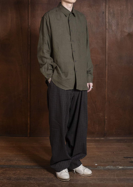 MARK.S MS0048 DOMENICO PANTS CHECK MUD-DYE