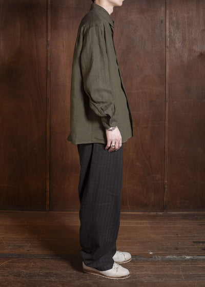 MARK.S MS0048 DOMENICO PANTS CHECK MUD-DYE