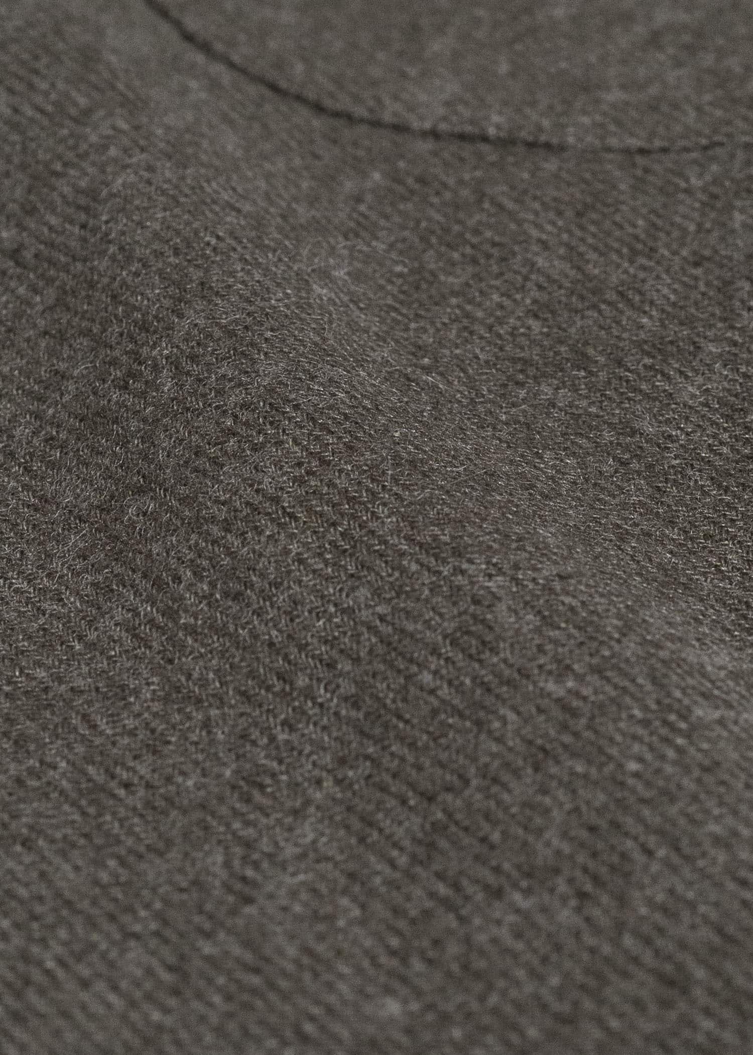 Gorsch #14 2ND-SH03 Brushed Linen Wool Collar Wide Shirt Khaki