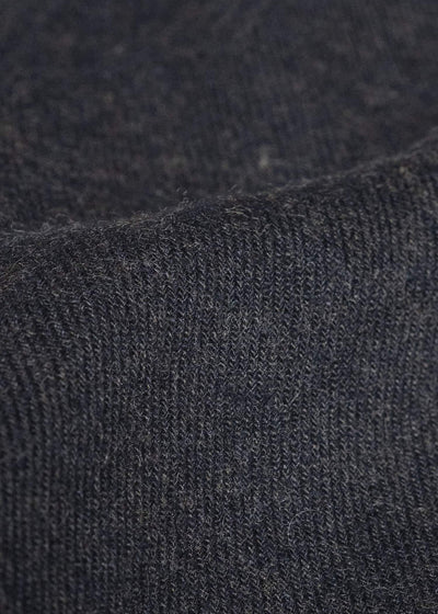 Gorsch #14 2ND-SH03 Brushed Linen Wool Collar Wide Shirt Chacoal