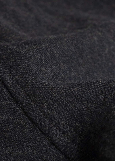 Gorsch #14 2ND-TR03-LIWO Brushed Ramie Linen Wool Easy Trousers Chacoal