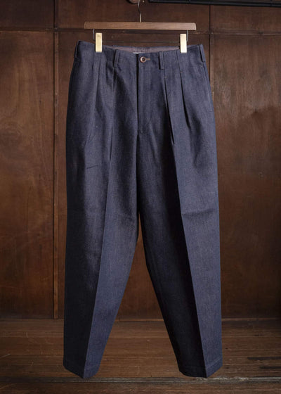 Gorsch #14 2ND-TR01-DNM Kakishibu Denim Two Tack Trousers Kakishibu