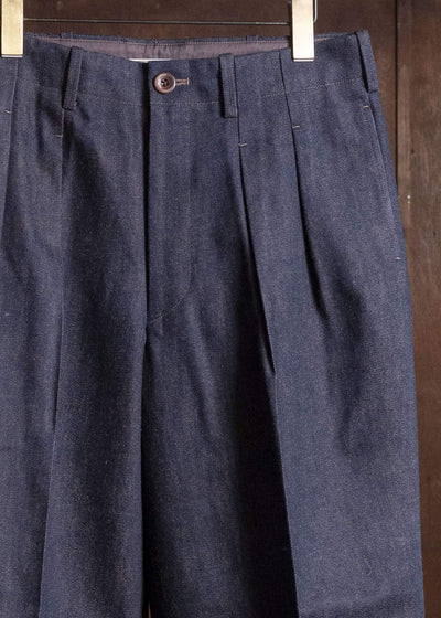 Gorsch #14 2ND-TR01-DNM Kakishibu Denim Two Tack Trousers Kakishibu