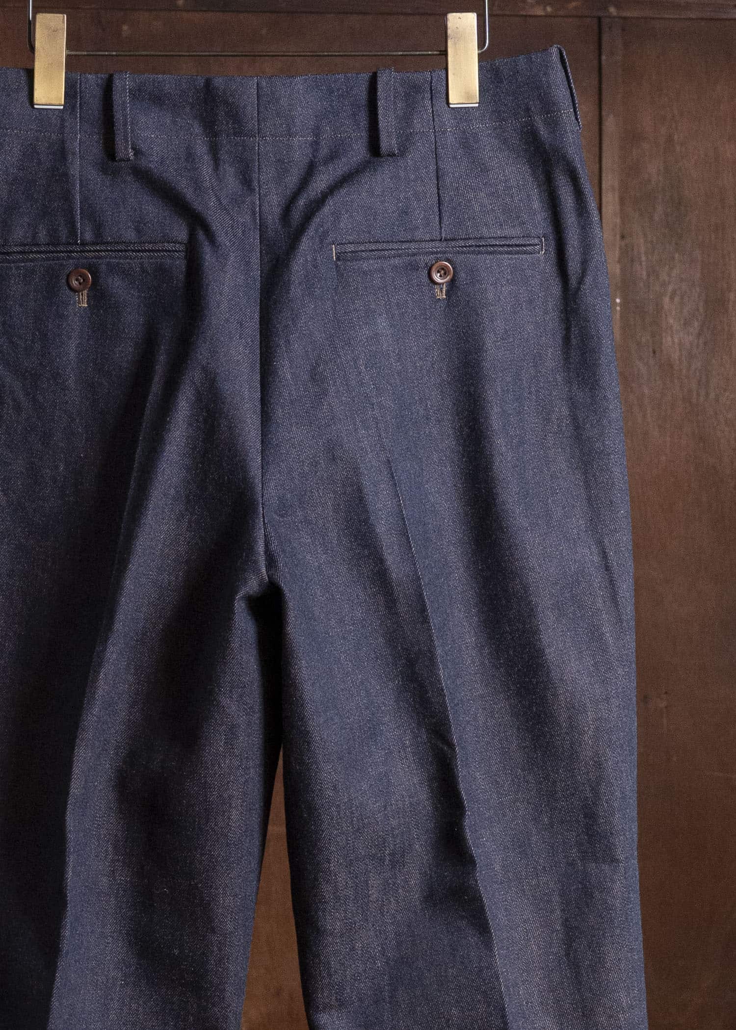 Gorsch #14 2ND-TR01-DNM Kakishibu Denim Two Tack Trousers Kakishibu