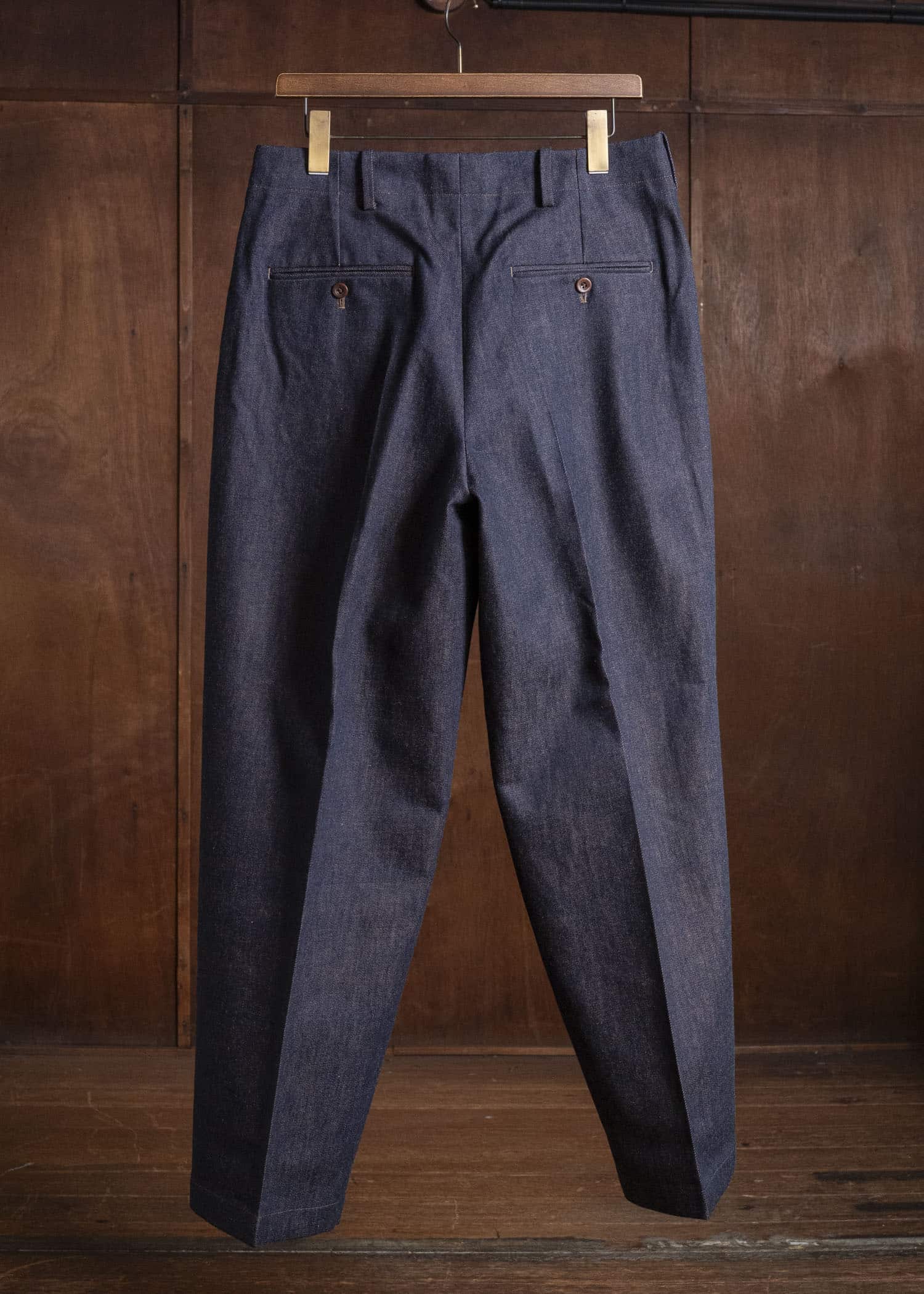 Gorsch #14 2ND-TR01-DNM Kakishibu Denim Two Tack Trousers Kakishibu