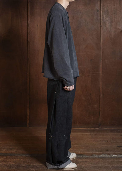 Professor.E HENLEY LS COLD DYED GREY 26SS-PE-TTL-01