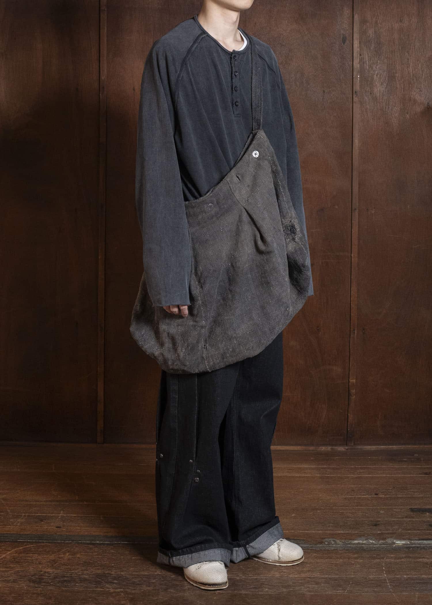 Professor.E SILK BAG (M) GREY 26SS-FM-ACC-02
