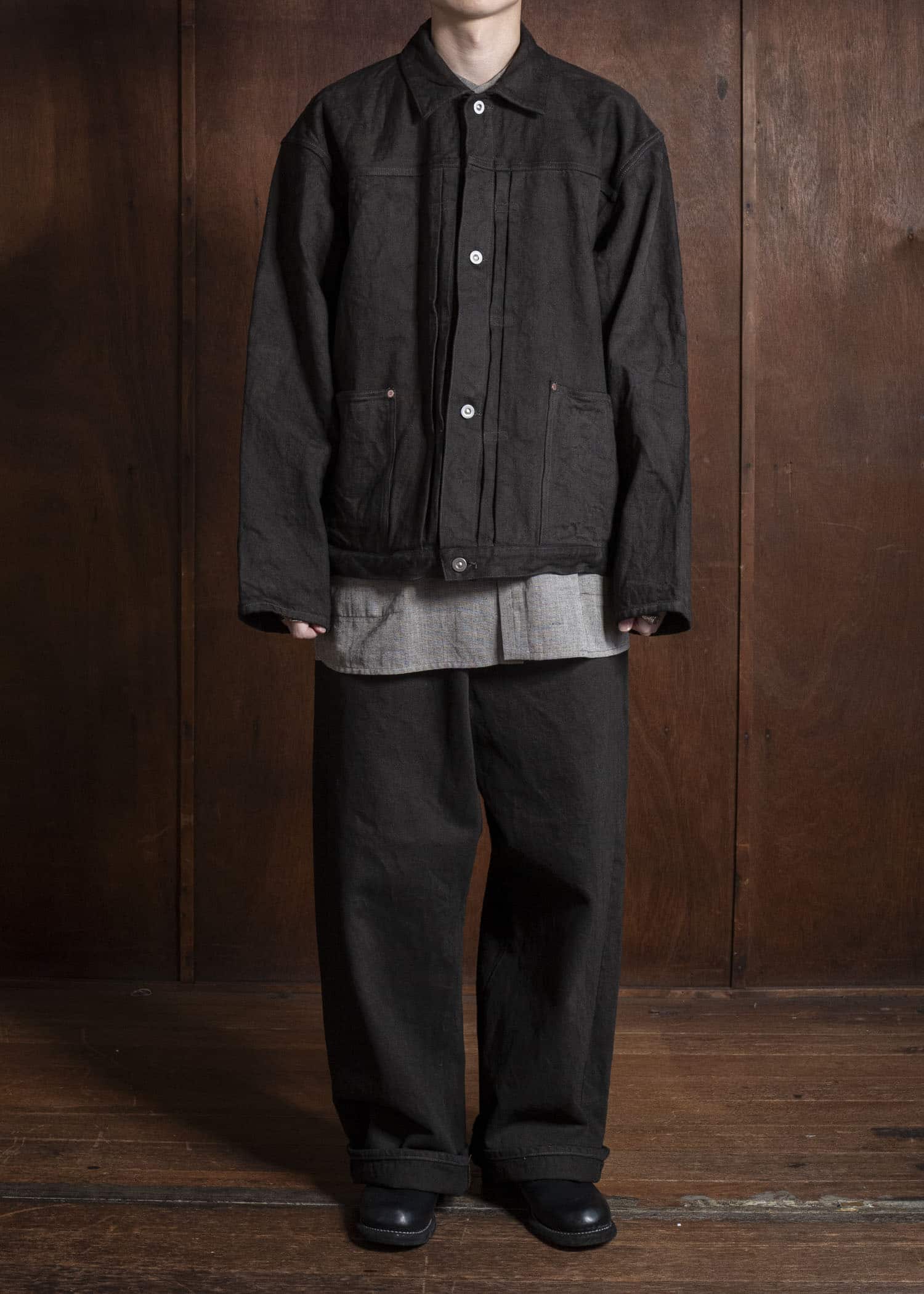 YOKO SAKAMOTO 5Pocket Baggy Pants YS-25AW-48 KAKISHIBU