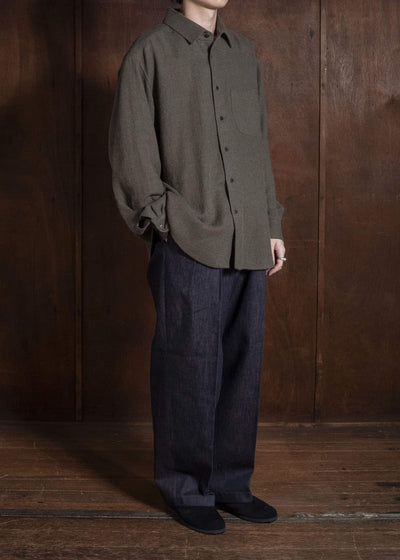 Gorsch #14 2ND-TR01-DNM Kakishibu Denim Two Tack Trousers Kakishibu