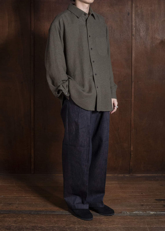 Gorsch #14 2ND-TR01-DNM Kakishibu Denim Two Tack Trousers Kakishibu