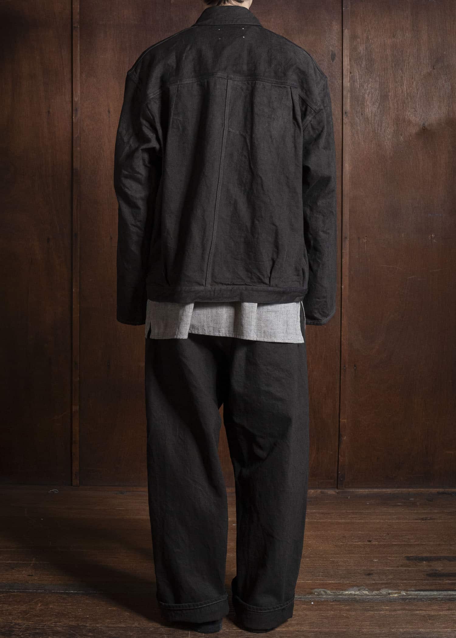 YOKO SAKAMOTO Pleats Jacket YS-25AW-47 KAKISHIBU