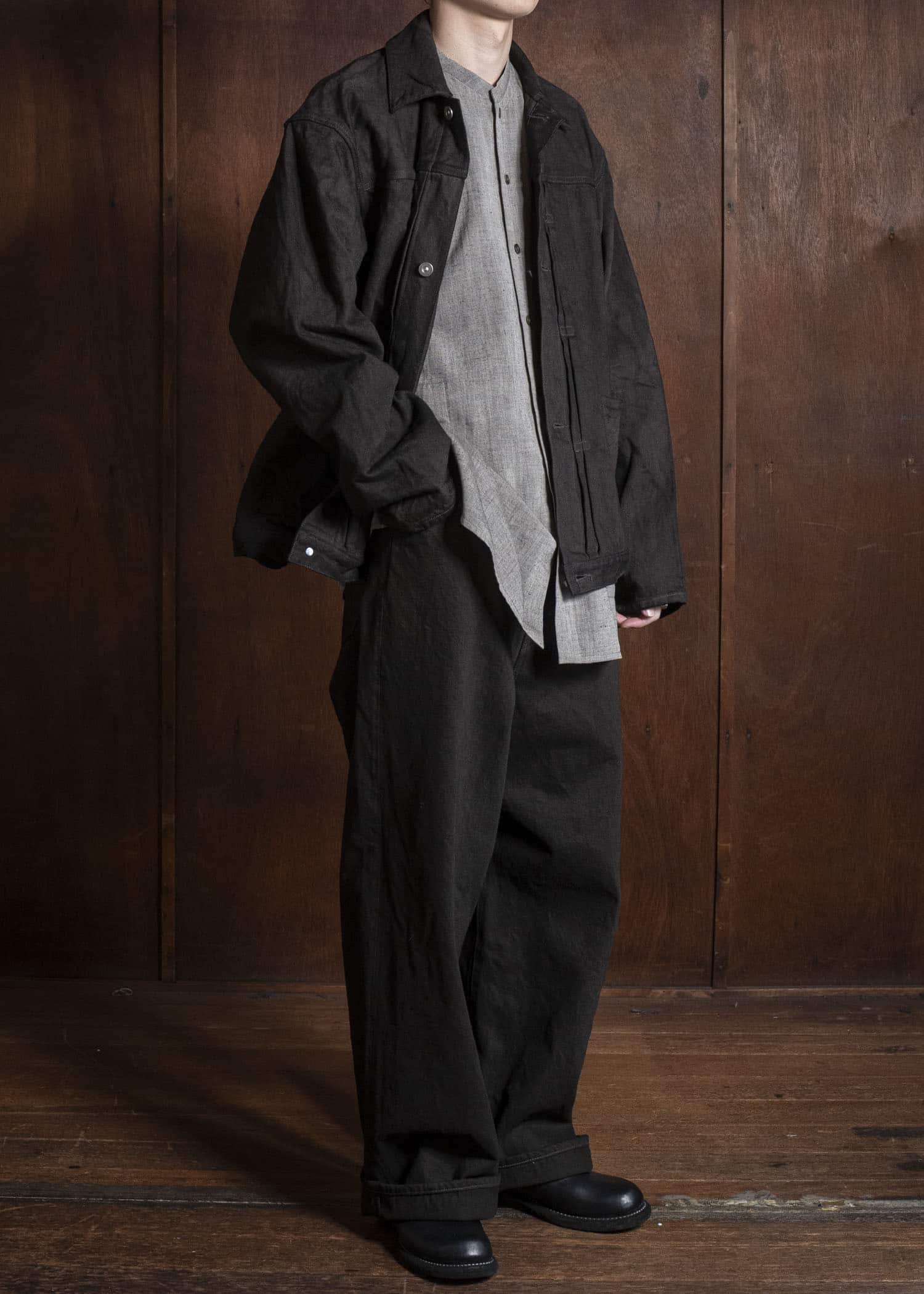 YOKO SAKAMOTO 5Pocket Baggy Pants YS-25AW-48 KAKISHIBU