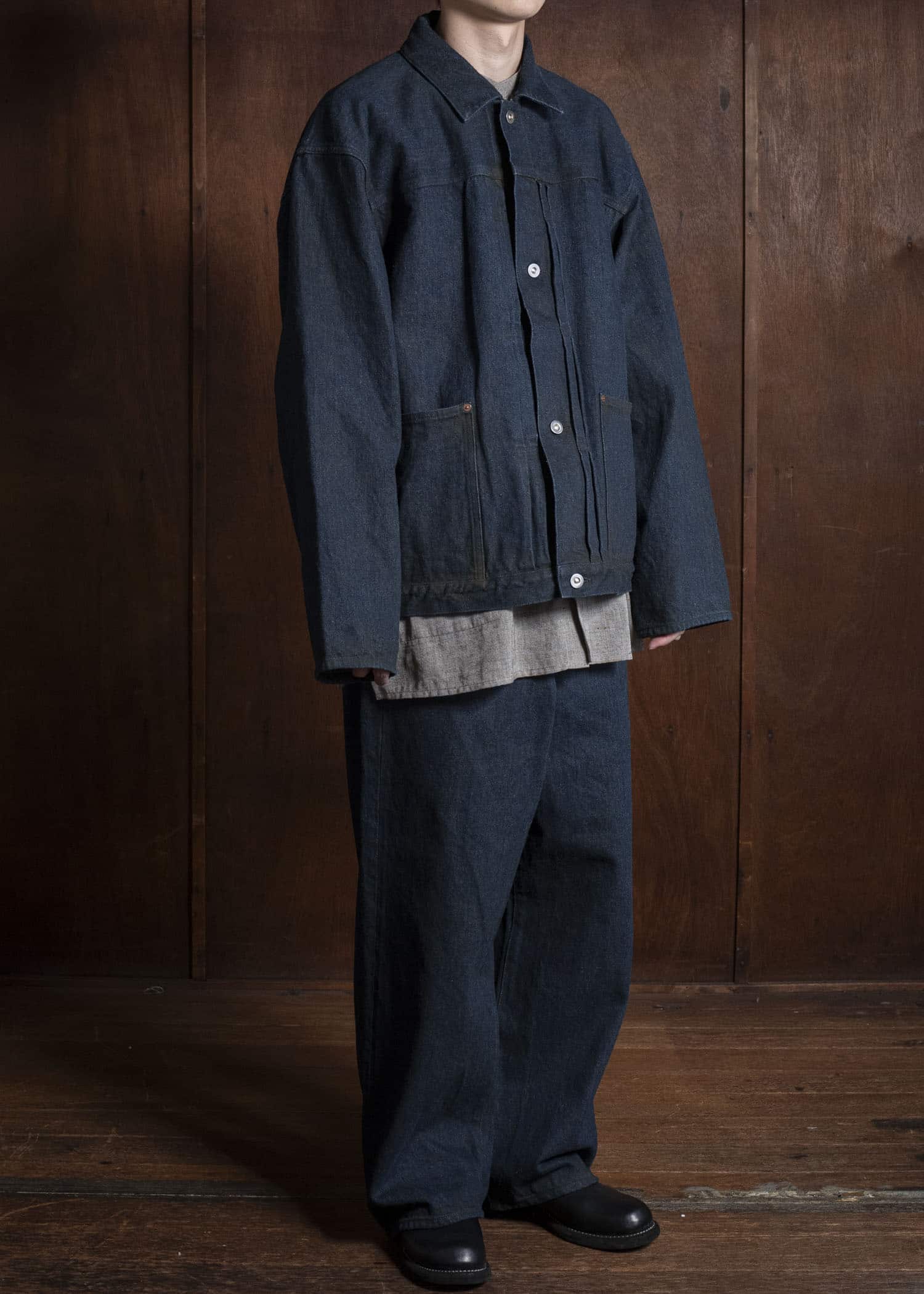 YOKO SAKAMOTO 5Pocket Baggy Pants YS-25AW-48 YELLOW OCHRE