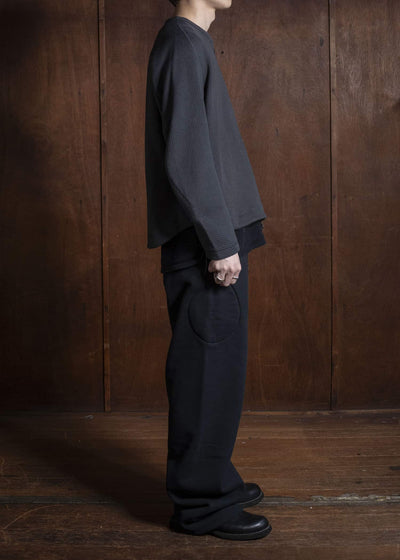 OPPOSE DUALITY OD1042CDG No Collar Rib Zip Top Black