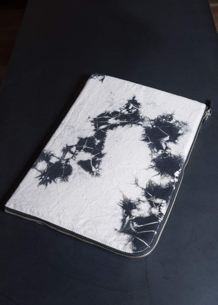 SUZUSAN 9017C-010 Organic Cotton Laptop Case 1005 Black - Ivory