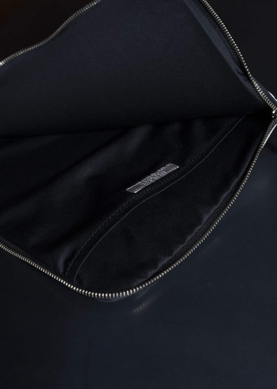 SUZUSAN 9017C-010 Organic Cotton Laptop Case 1005 Black - Ivory