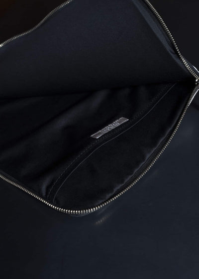 SUZUSAN 9017C-010 Organic Cotton Laptop Case 1005 Black - Ivory