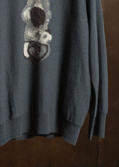 ZIGGY CHEN INTARSIA FRONT PATTERN SWEATER 0M2632004