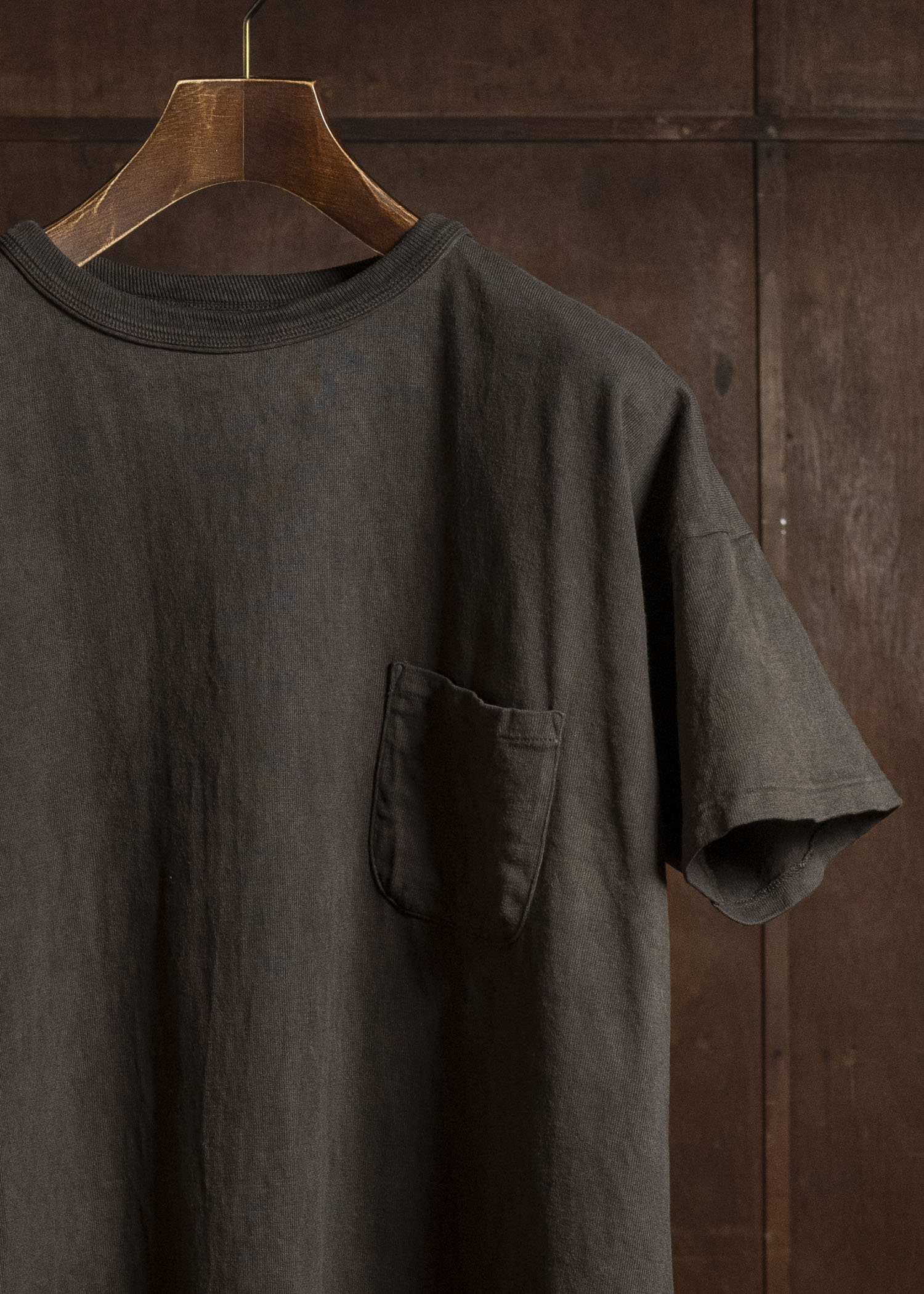 Taiga Takahashi Lot.601-Mud Dyed Brown Tee Shirts Mud Dyed Brown