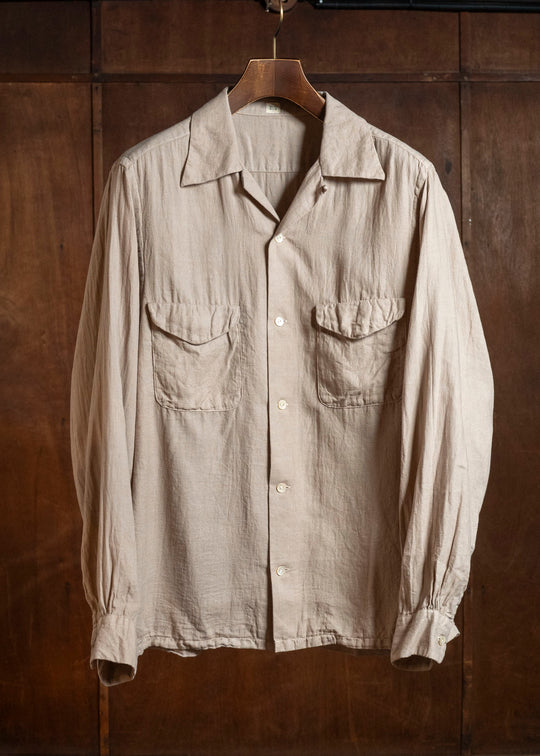 Taiga Takahashi Lot.101-Yakusugi Open Collar Shirt Yakusugi