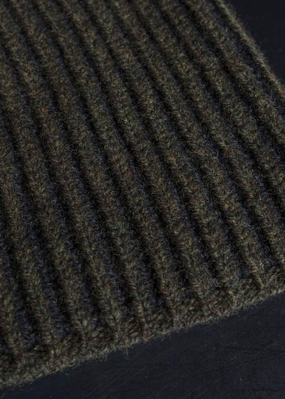 JAN-JAN VAN ESSCHE BEANIE#12 KNITTED BEANIE Superfine Wool Forest Anthracite