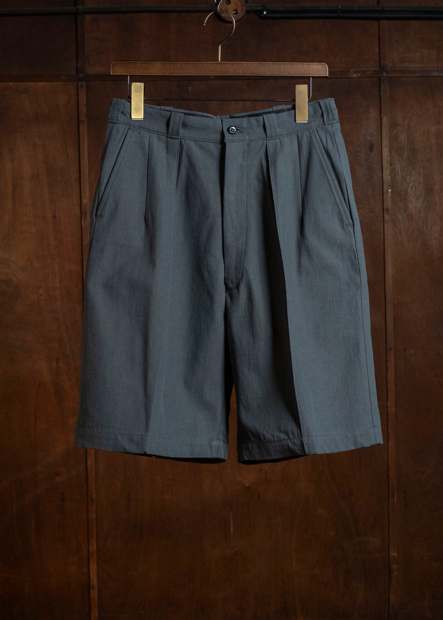 Taiga Takahashi Lot.215-Charcoal U.S. Army Shorts Charcoal